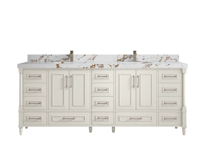 Aberdeen 84 in. W x 22 in. D Double Sink Bathroom Vanity - Willow Bath and Vanity