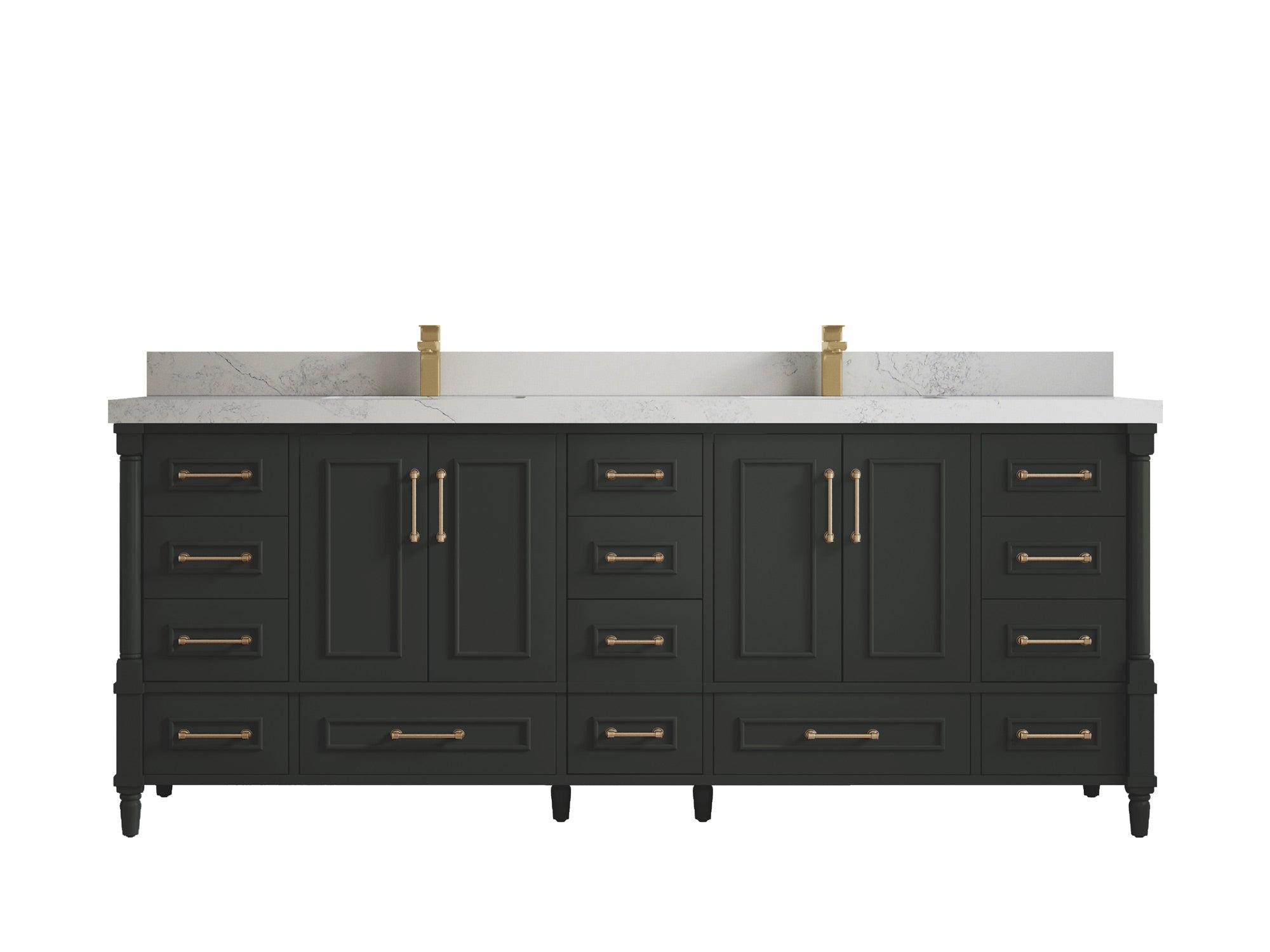Aberdeen 84 in. W x 22 in. D Double Sink Bathroom Vanity - Willow Bath and Vanity