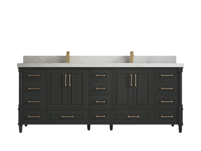 Aberdeen 84 in. W x 22 in. D Double Sink Bathroom Vanity - Willow Bath and Vanity