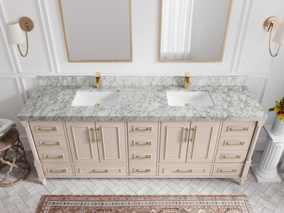 Aberdeen 84 in. W x 22 in. D Double Sink Bathroom Vanity - Willow Bath and Vanity