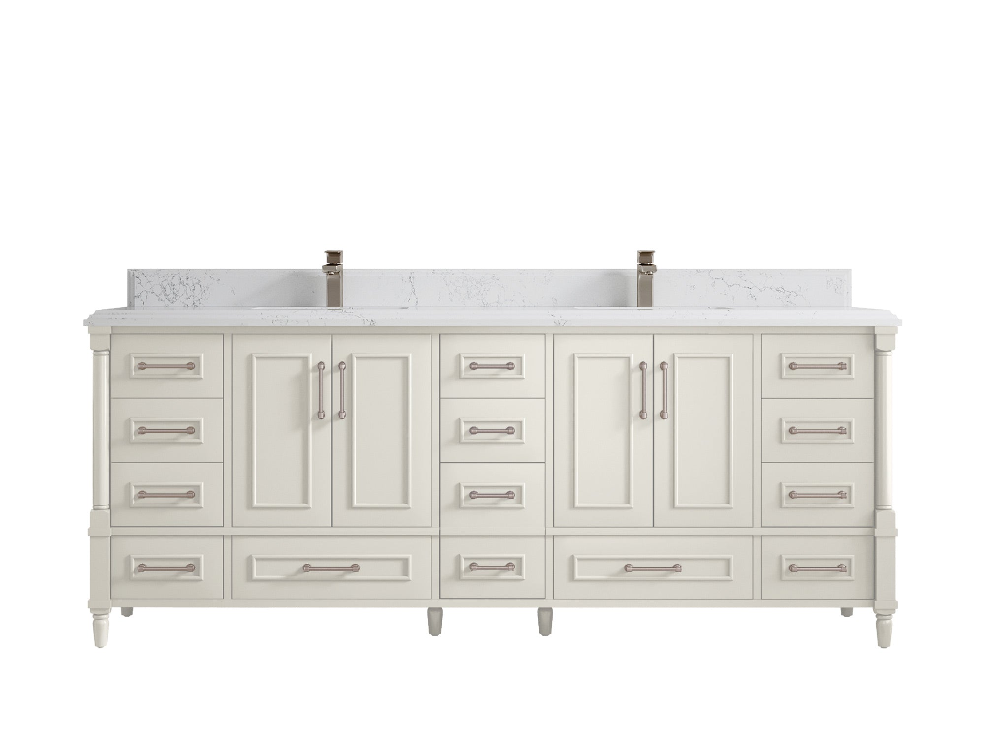 Aberdeen 84 in. W x 22 in. D Double Sink Bathroom Vanity - Willow Bath and Vanity