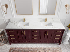 Aberdeen 84 in. W x 22 in. D Double Sink Bathroom Vanity - photo 21