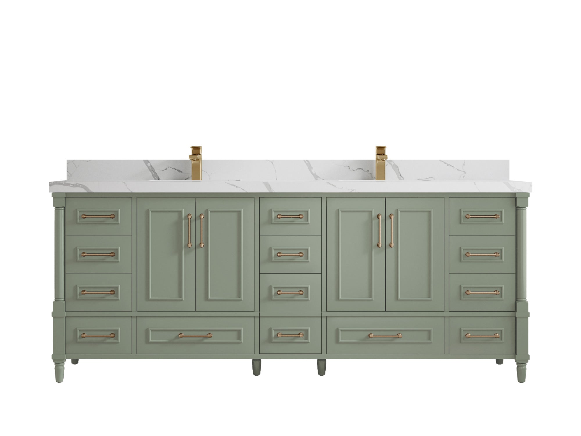 Aberdeen 84 in. W x 22 in. D Double Sink Bathroom Vanity - Willow Bath and Vanity