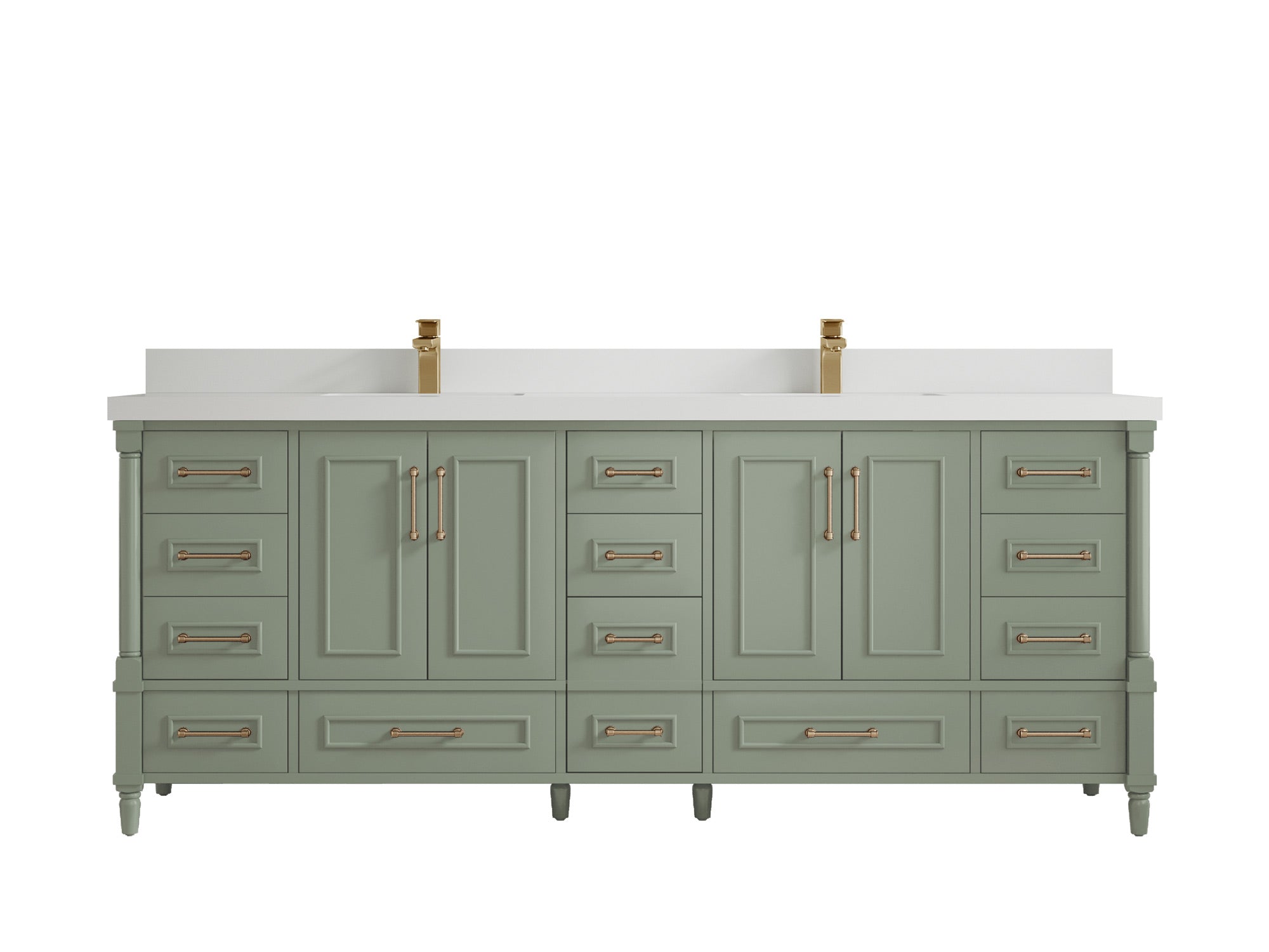 Aberdeen 84 in. W x 22 in. D Double Sink Bathroom Vanity - Willow Bath and Vanity