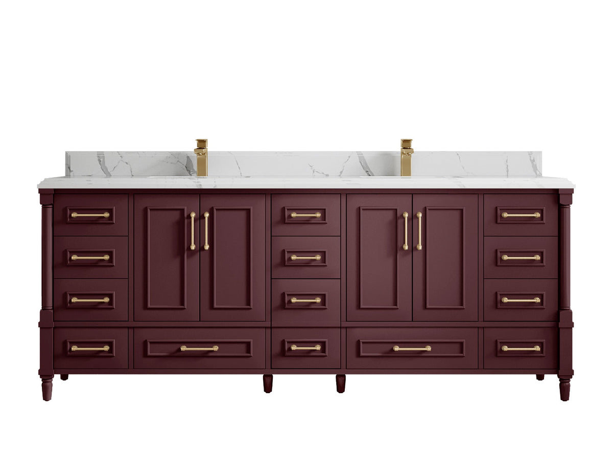 Aberdeen 84 in. W x 22 in. D Double Sink Bathroom Vanity - Willow Bath and Vanity