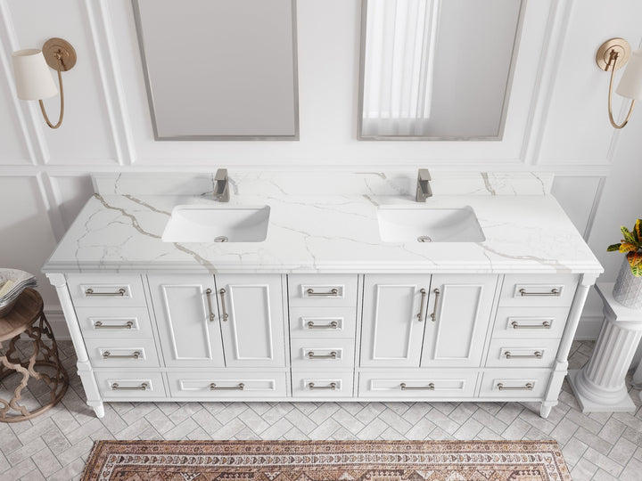 Aberdeen 84 in. W x 22 in. D Double Sink Bathroom Vanity - photo 22