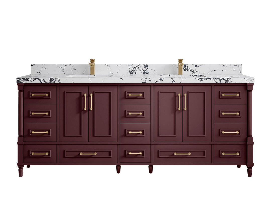Aberdeen 84 in. W x 22 in. D Double Sink Bathroom Vanity - Willow Bath and Vanity