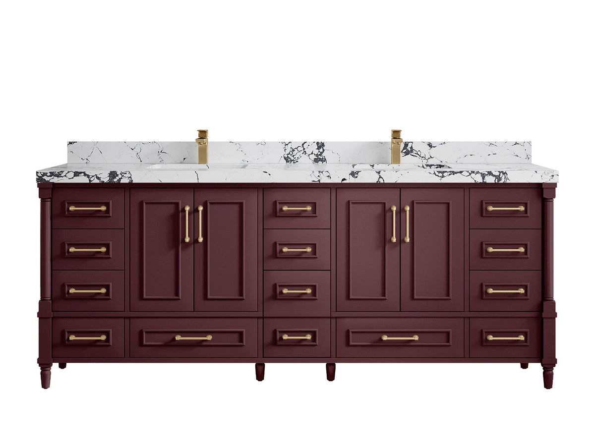 Aberdeen 84 in. W x 22 in. D Double Sink Bathroom Vanity - Willow Bath and Vanity