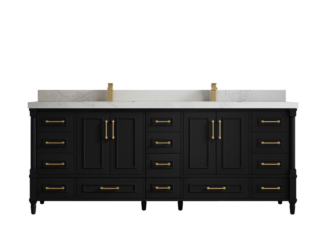 Black bathroom vanities with sink - photo 16