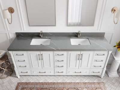 Aberdeen 84 in. W x 22 in. D Double Sink Bathroom Vanity - Willow Bath and Vanity