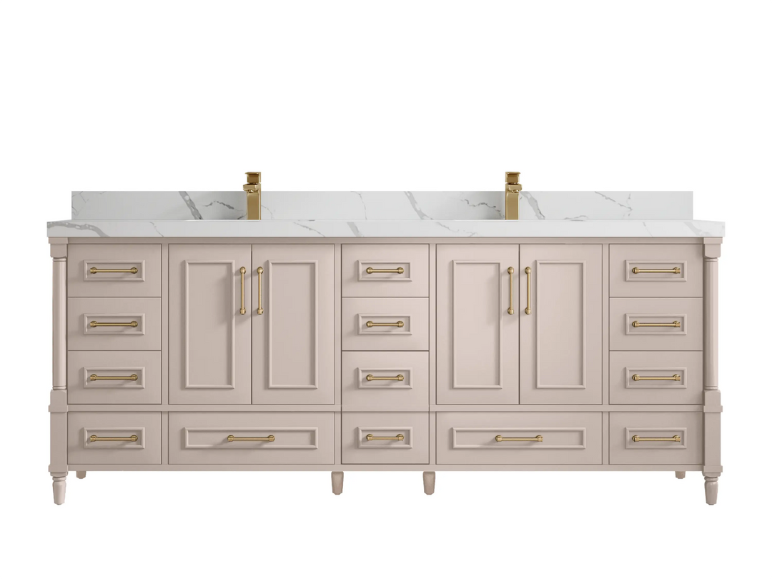 Aberdeen 84 in. W x 22 in. D Double Sink Bathroom Vanity - Willow Bath and Vanity