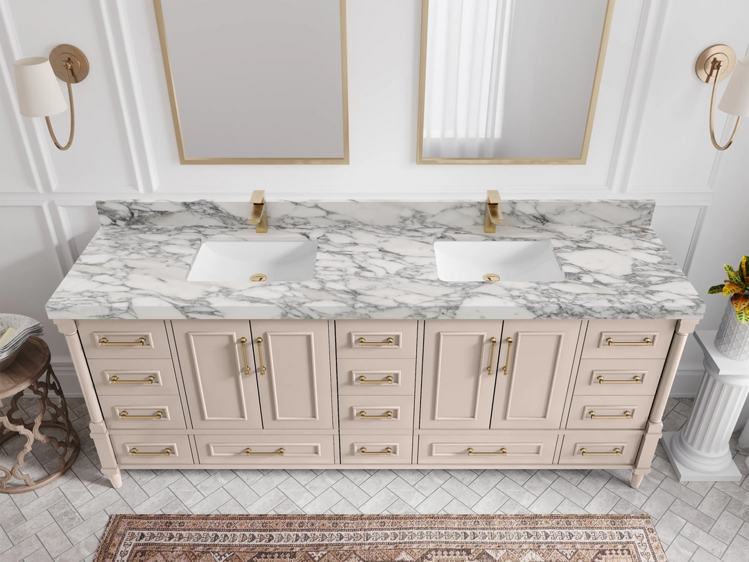 Aberdeen 84 in. W x 22 in. D Double Sink Bathroom Vanity - Willow Bath and Vanity