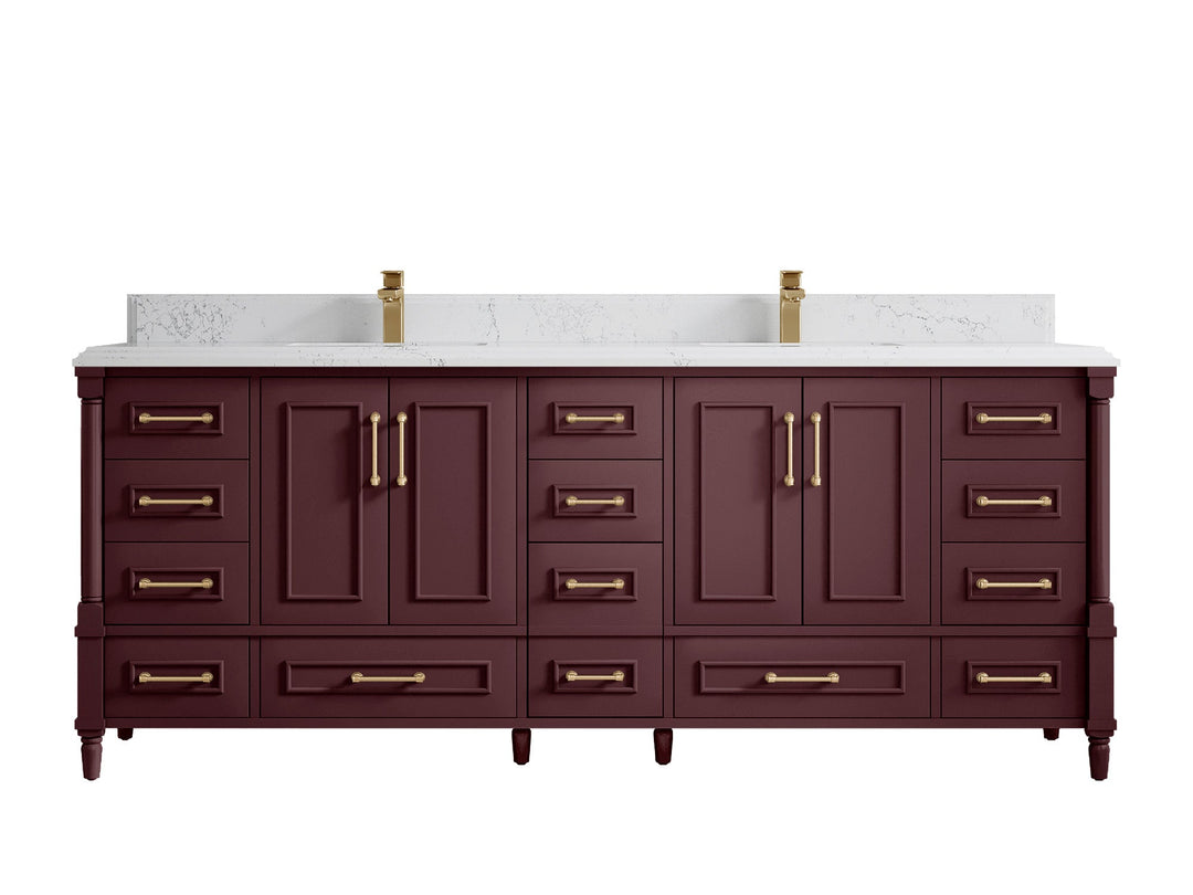 Aberdeen 84 in. W x 22 in. D Double Sink Bathroom Vanity - Willow Bath and Vanity