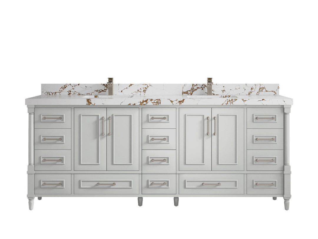 Aberdeen 84 in. W x 22 in. D Double Sink Bathroom Vanity - Willow Bath and Vanity
