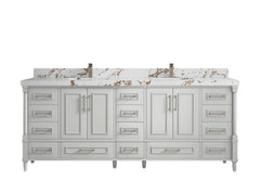 Aberdeen 84 in. W x 22 in. D Double Sink Bathroom Vanity - photo 34