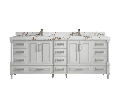 Aberdeen 84 in. W x 22 in. D Double Sink Bathroom Vanity - Willow Bath and Vanity