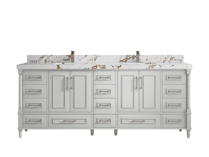 Aberdeen 84 in. W x 22 in. D Double Sink Bathroom Vanity - photo 34