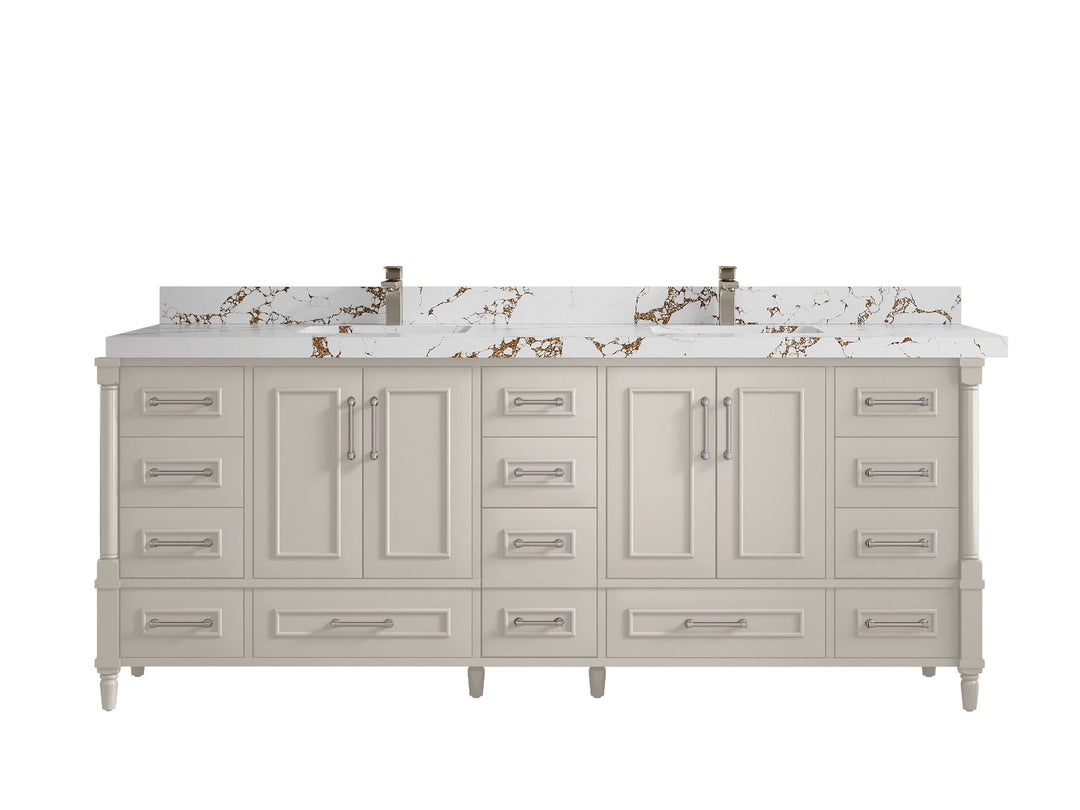 Aberdeen 84 in. W x 22 in. D Double Sink Bathroom Vanity - Willow Bath and Vanity