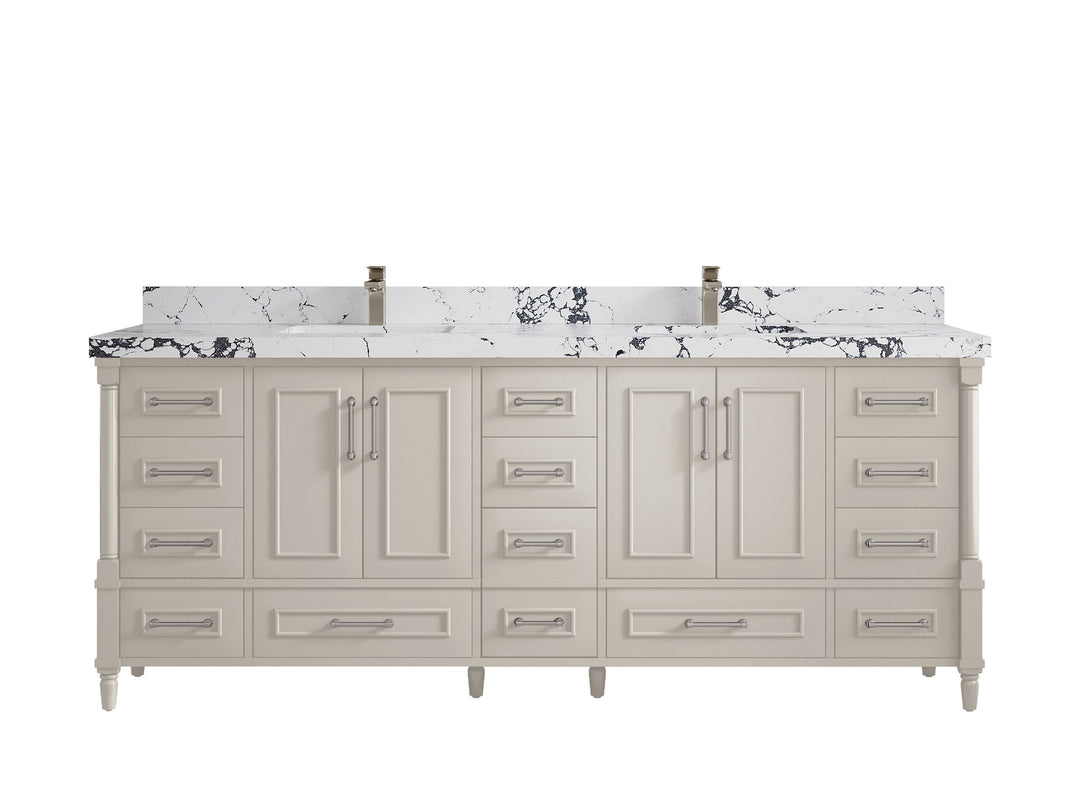 Aberdeen 84 in. W x 22 in. D Double Sink Bathroom Vanity - Willow Bath and Vanity