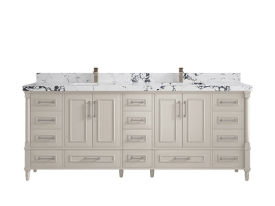 Aberdeen 84 in. W x 22 in. D Double Sink Bathroom Vanity - Willow Bath and Vanity