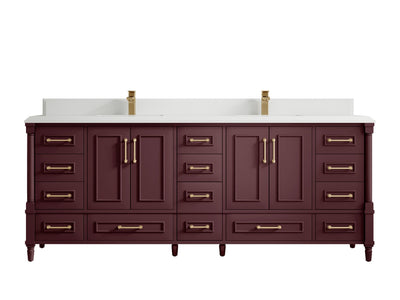 Aberdeen 84 in. W x 22 in. D Double Sink Bathroom Vanity - Willow Bath and Vanity