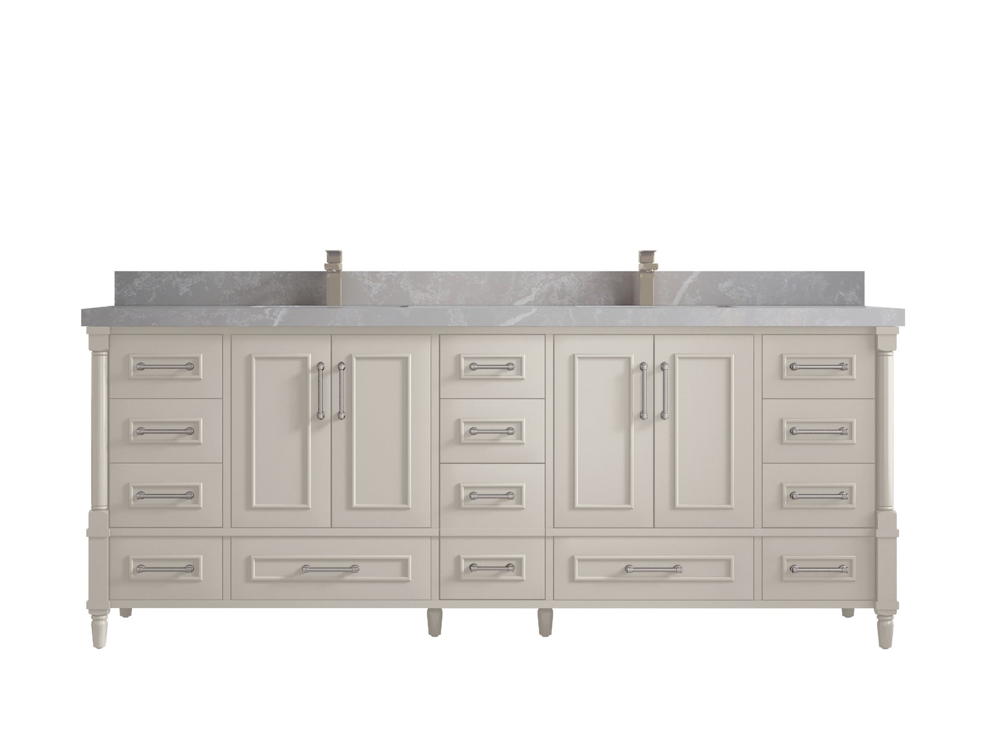 Aberdeen 84 in. W x 22 in. D Double Sink Bathroom Vanity - Willow Bath and Vanity