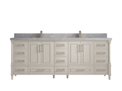 Aberdeen 84 in. W x 22 in. D Double Sink Bathroom Vanity - Willow Bath and Vanity