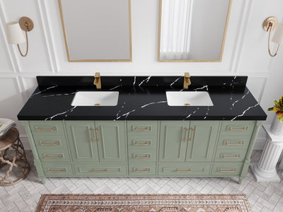 Aberdeen 84 in. W x 22 in. D Double Sink Bathroom Vanity - Willow Bath and Vanity