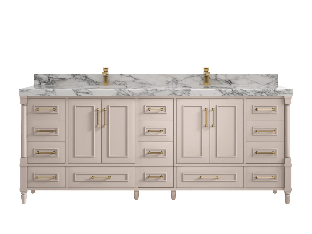 Aberdeen 84 in. W x 22 in. D Double Sink Bathroom Vanity - Willow Bath and Vanity