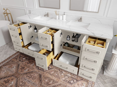 Aberdeen 84 in. W x 22 in. D Double Sink Bathroom Vanity - Willow Bath and Vanity