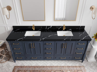 Aberdeen 84 in. W x 22 in. D Double Sink Bathroom Vanity - Willow Bath and Vanity