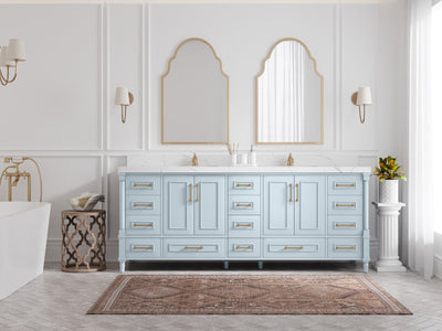 Aberdeen 84 in. W x 22 in. D Double Sink Bathroom Vanity - Willow Bath and Vanity