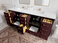 Aberdeen 84 in. W x 22 in. D Double Sink Bathroom Vanity - photo 3