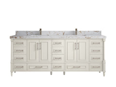 Aberdeen 84 in. W x 22 in. D Double Sink Bathroom Vanity - photo 37