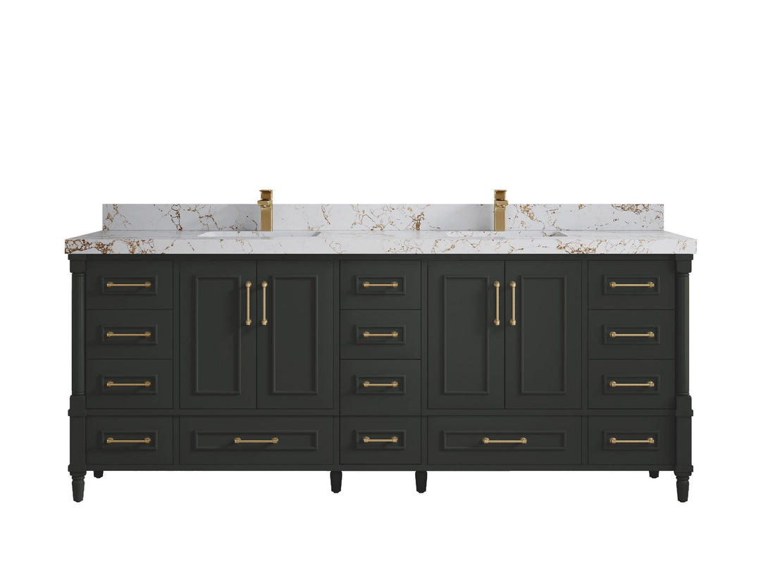 Aberdeen 84 in. W x 22 in. D Double Sink Bathroom Vanity - Willow Bath and Vanity