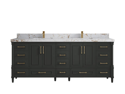 Aberdeen 84 in. W x 22 in. D Double Sink Bathroom Vanity - Willow Bath and Vanity