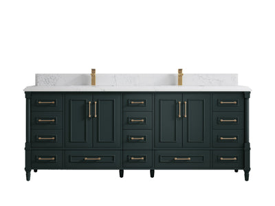Aberdeen 84 in. W x 22 in. D Double Sink Bathroom Vanity - Willow Bath and Vanity