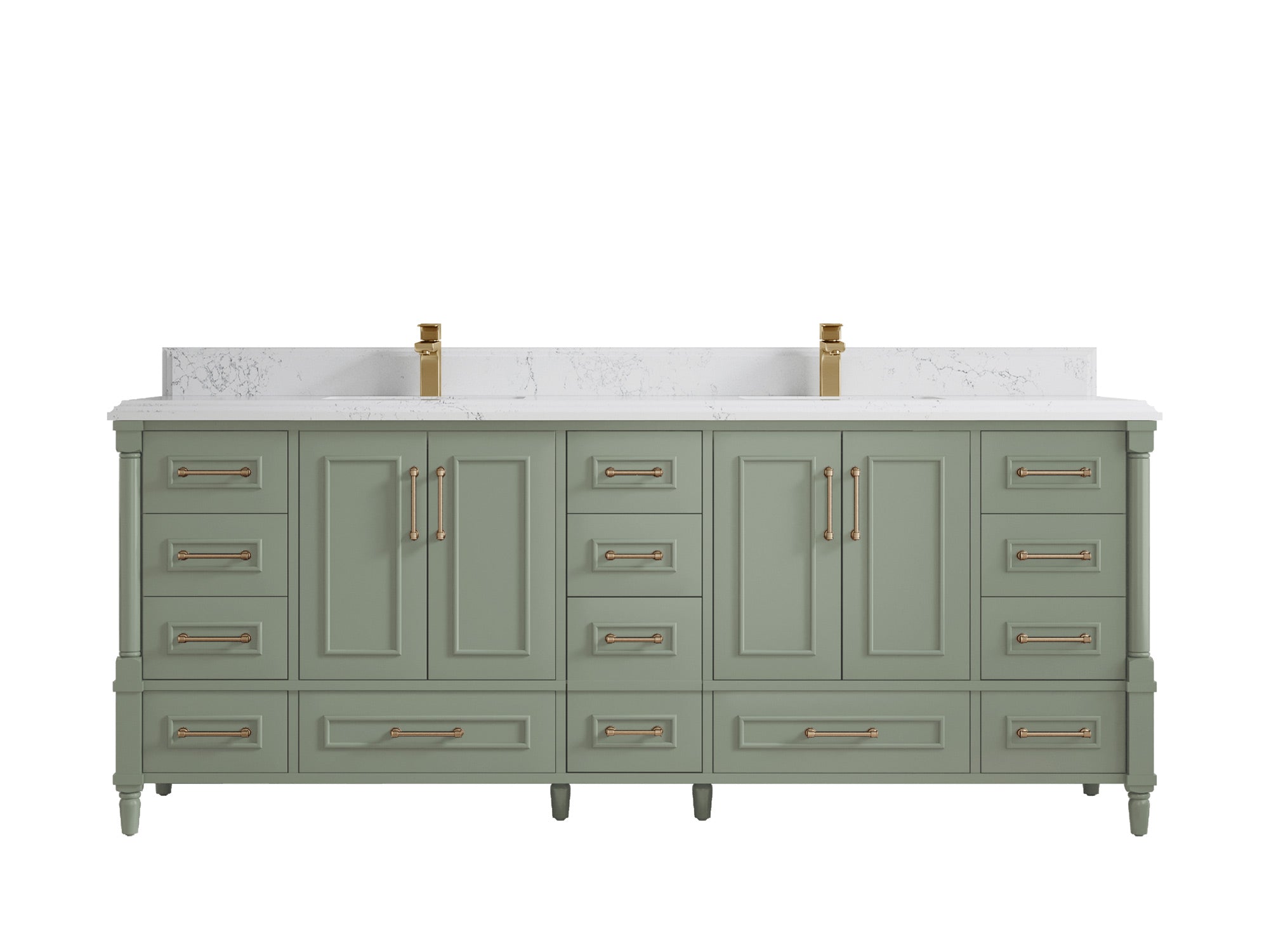 Aberdeen 84 in. W x 22 in. D Double Sink Bathroom Vanity - Willow Bath and Vanity