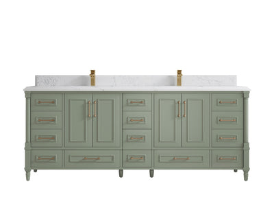 Aberdeen 84 in. W x 22 in. D Double Sink Bathroom Vanity - Willow Bath and Vanity
