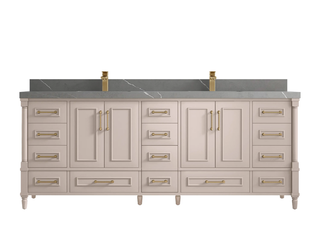 Aberdeen 84 in. W x 22 in. D Double Sink Bathroom Vanity - Willow Bath and Vanity