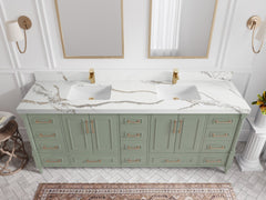 Aberdeen 84 in. W x 22 in. D Double Sink Bathroom Vanity - photo 10