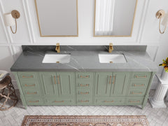 Aberdeen 84 in. W x 22 in. D Double Sink Bathroom Vanity - photo 32