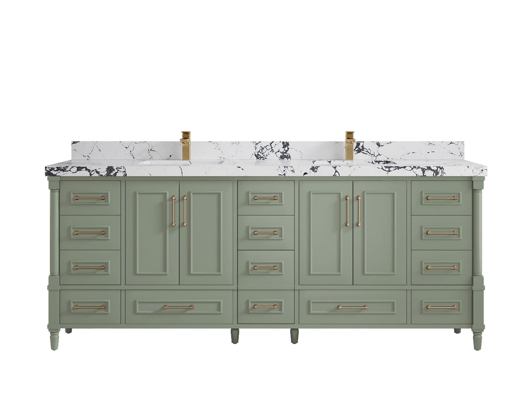 Aberdeen 84 in. W x 22 in. D Double Sink Bathroom Vanity - Willow Bath and Vanity