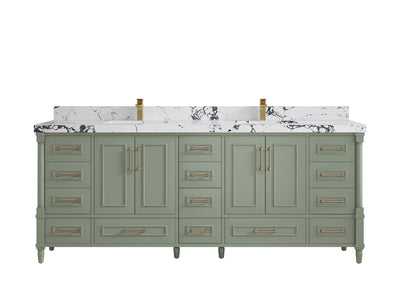 Aberdeen 84 in. W x 22 in. D Double Sink Bathroom Vanity - Willow Bath and Vanity