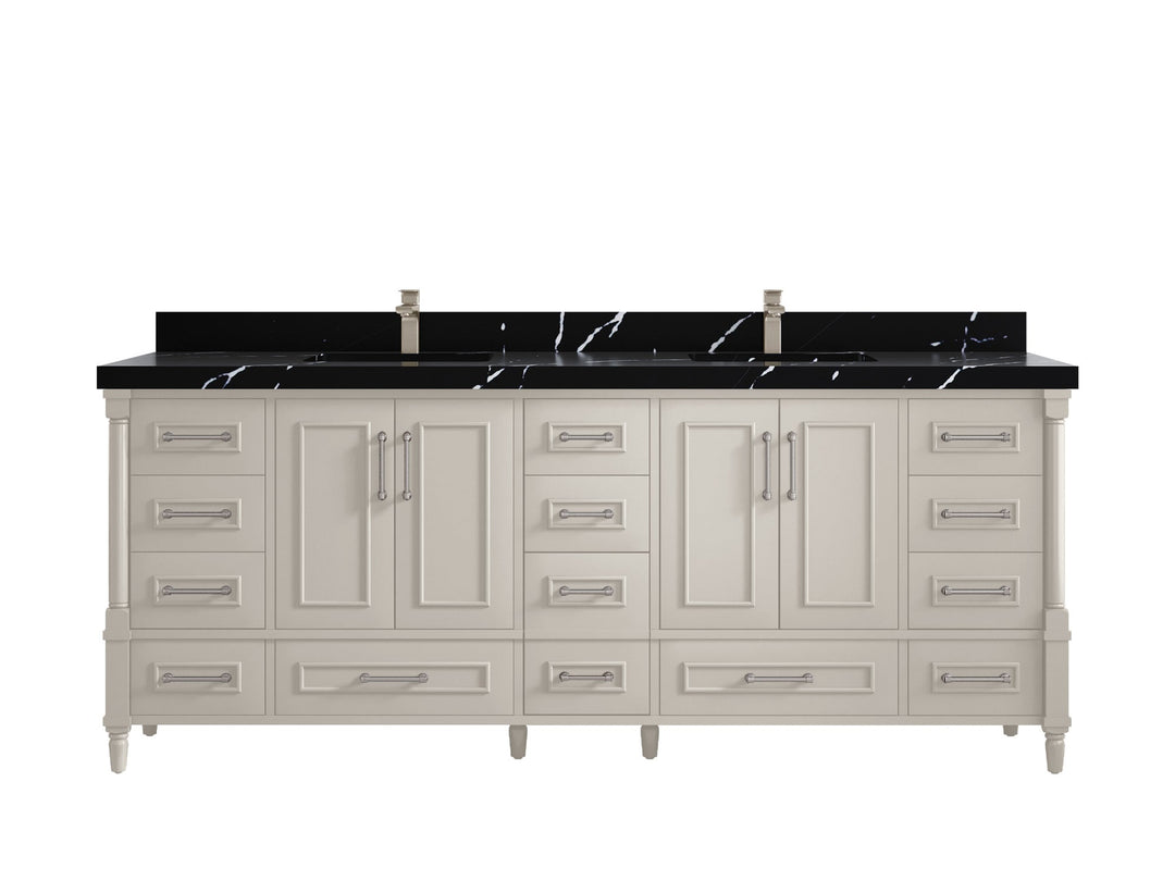 Aberdeen 84 in. W x 22 in. D Double Sink Bathroom Vanity - Willow Bath and Vanity