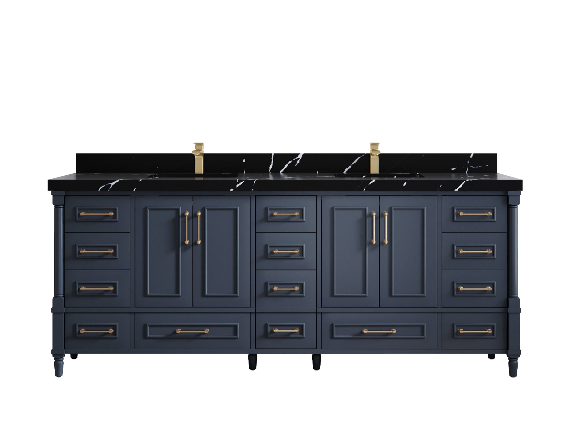 Aberdeen 84 in. W x 22 in. D Double Sink Bathroom Vanity - Willow Bath and Vanity