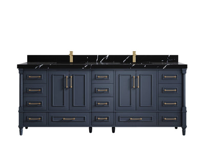 Aberdeen 84 in. W x 22 in. D Double Sink Bathroom Vanity - Willow Bath and Vanity