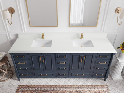 Aberdeen 84 in. W x 22 in. D Double Sink Bathroom Vanity - Willow Bath and Vanity