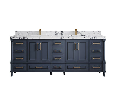 Aberdeen 84 in. W x 22 in. D Double Sink Bathroom Vanity - Willow Bath and Vanity