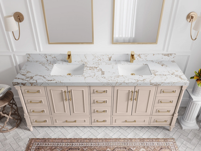 Aberdeen 84 in. W x 22 in. D Double Sink Bathroom Vanity - Willow Bath and Vanity